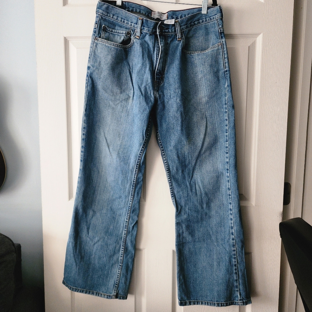 Levi's Low Loose Boot Fit  Blue Jeans